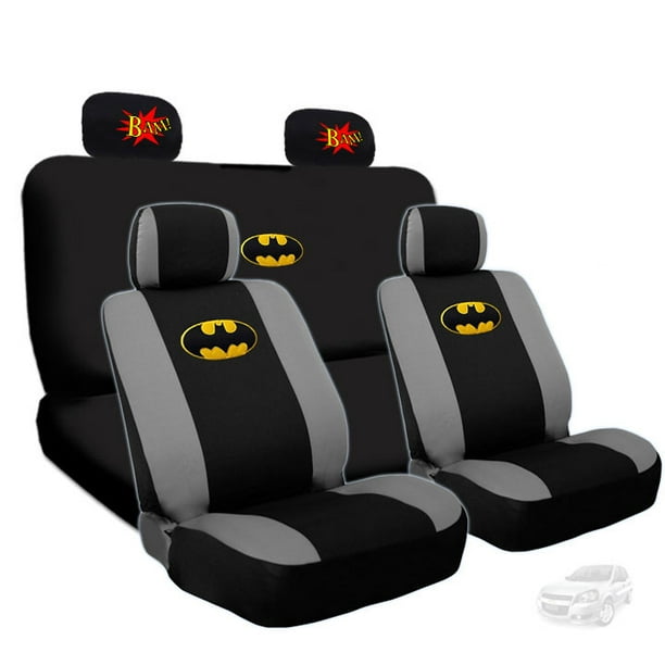 New DC Comics Harley Quinn Car Truck 2 Front Seat Covers with Headrest Covers
